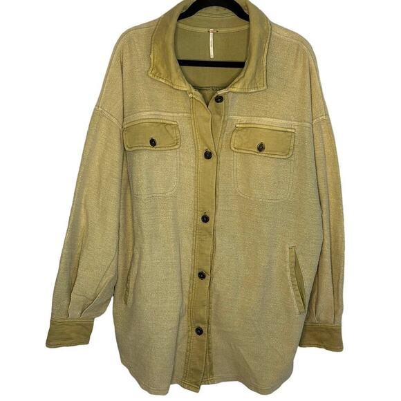 Free People Jackets & Blazers - Free People Ruby Jacket Sage Green Oversized Boho Size Medium